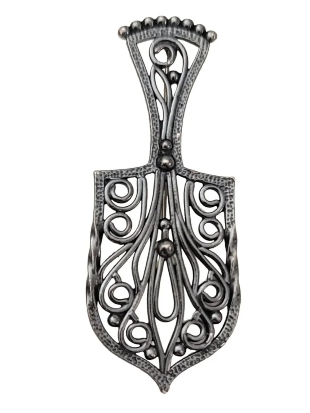 Napier Spatula Brooch, Signed K292